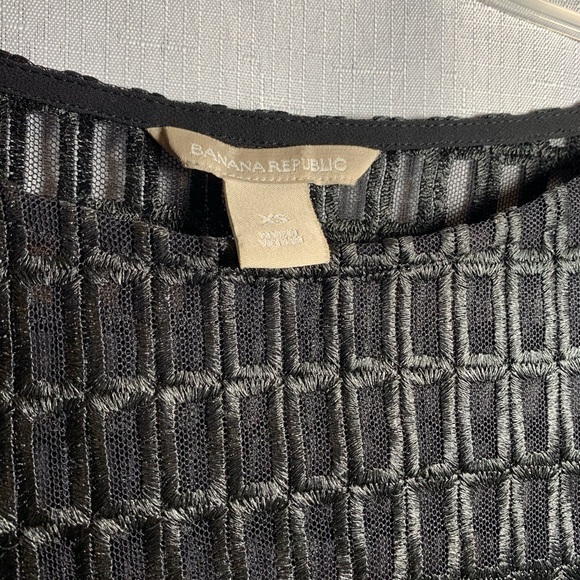 Banana republican black lase top - Picture 7 of 8